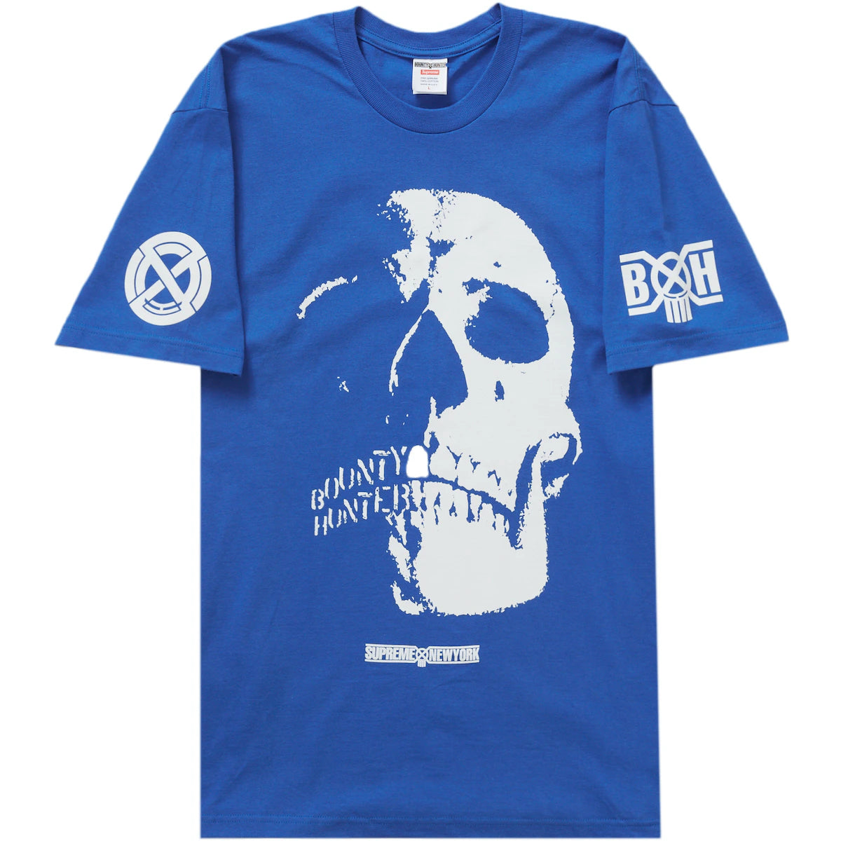 Supreme x Bounty Hunter Skull Blue Tee - WyCo Vintage